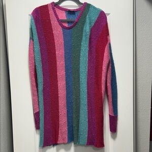 Show Me Your MuMu Colorful Striped Sweater